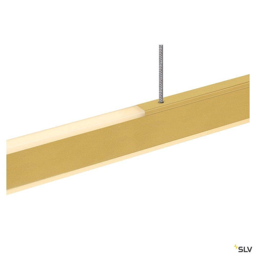 lampe suspendue de bureau One Linear 2x10w Led 140cm laiton mat SLV 4024163262668