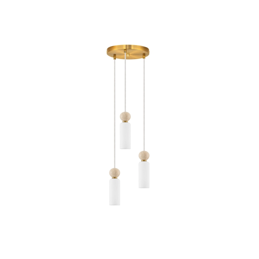 Suspension Filomena Or 3 lumières Suspension Filomena Or 3 lumières