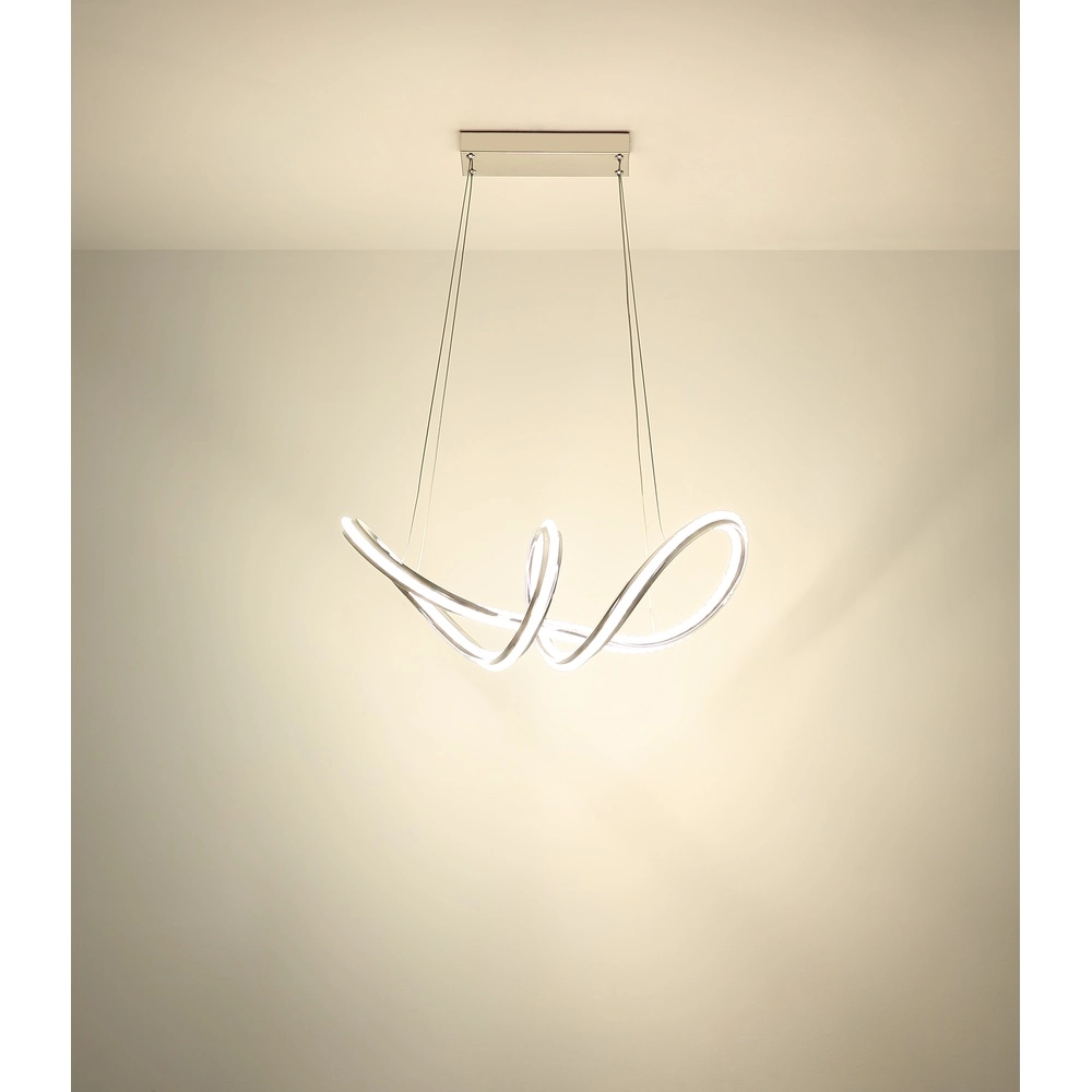 Lampe pendante moderne Evangeline Chrome Globo 9007371583201