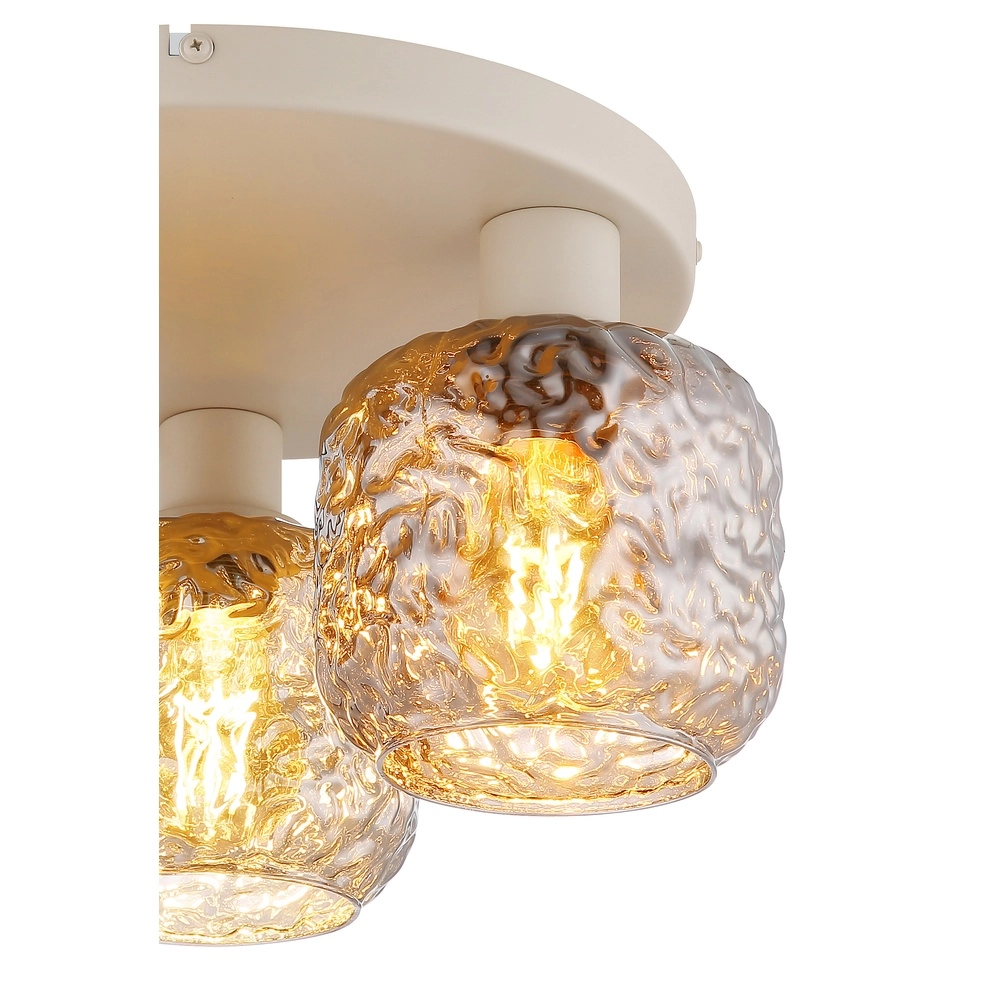 Lampe de plafond Antonio Brun sable clair à 3 Globo 9007371575725