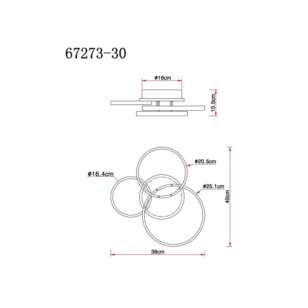 Lampe de plafond noire Sid Conception en bois Globo 9007371436392