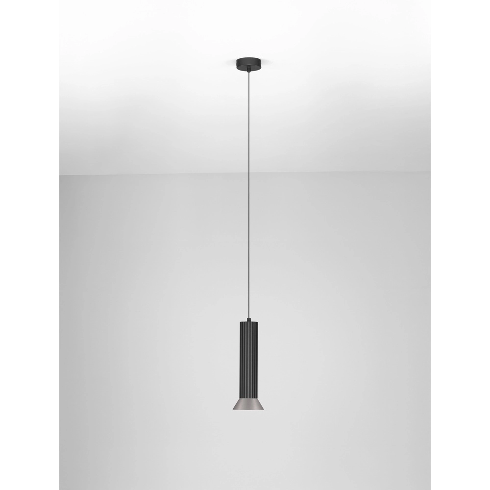 Suspension Luvia noir avec bronze Lyora 5212017475589