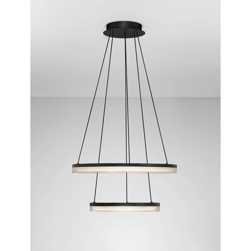 Suspension noire Lonela double Suspension noire Lonela double