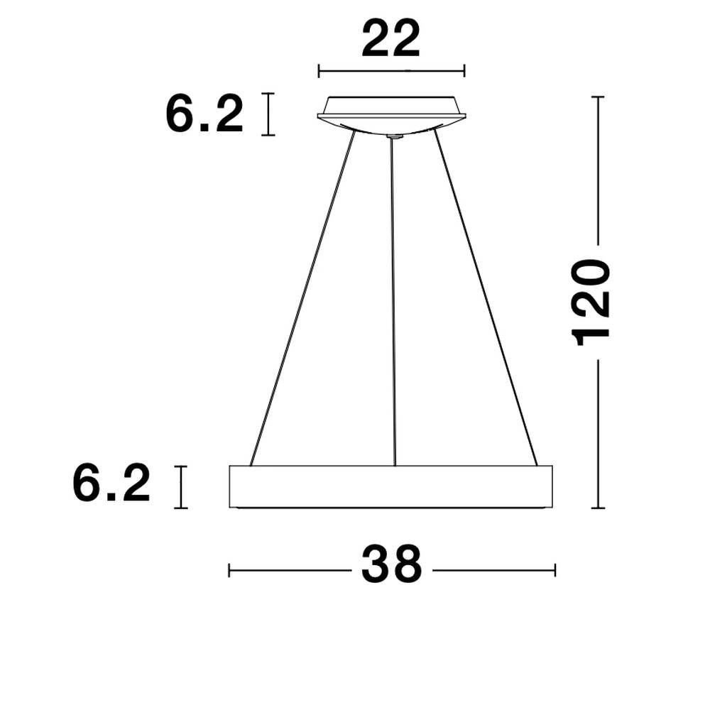 Suspension Rando Thin or Ø 38cm Lyora 5212017420169