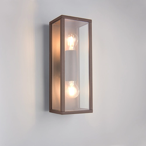 Lampe murale moderne Garonne M brun rouille