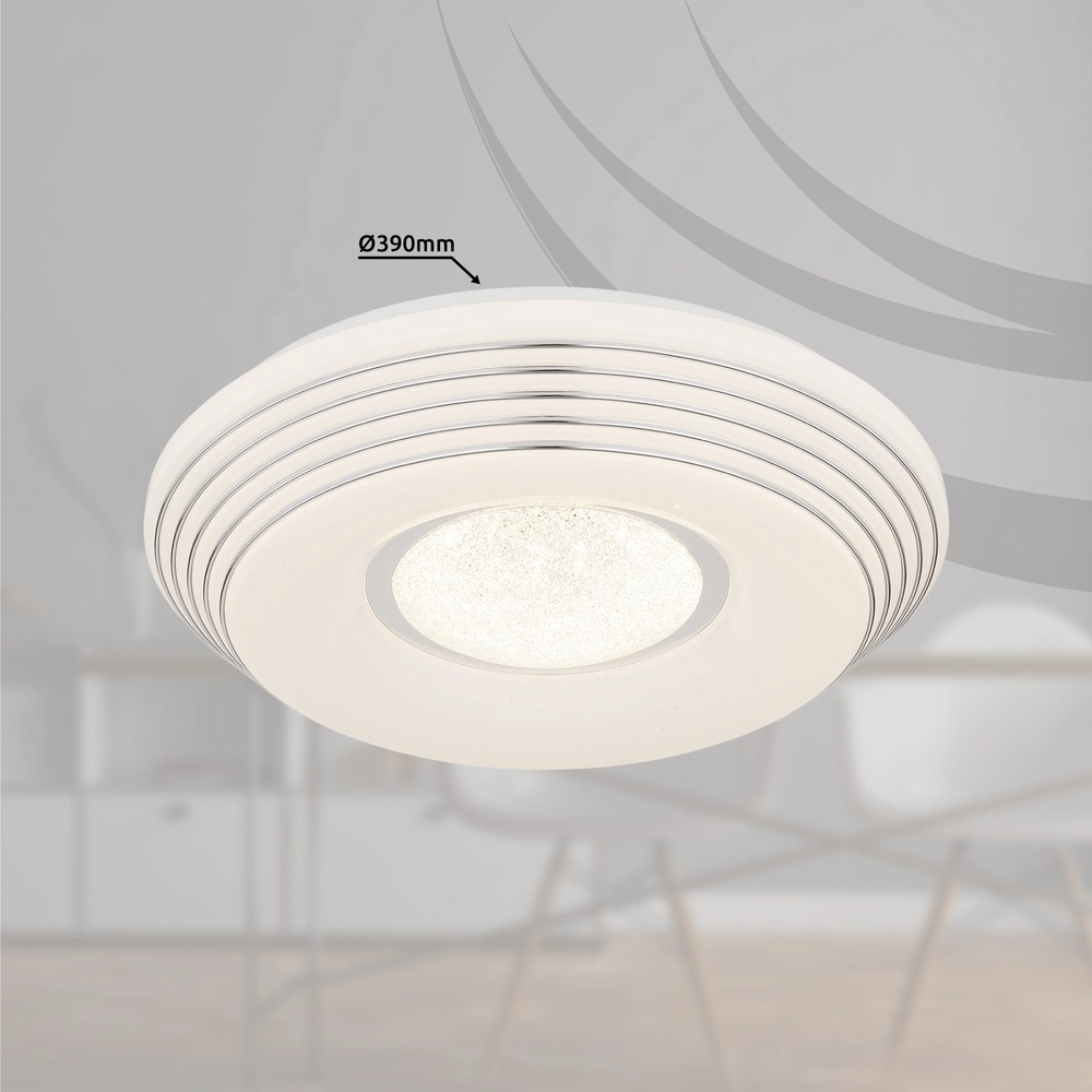 Éclairage de plafond moderne Pillo blanc Ø 39cm Globo 9007371457953