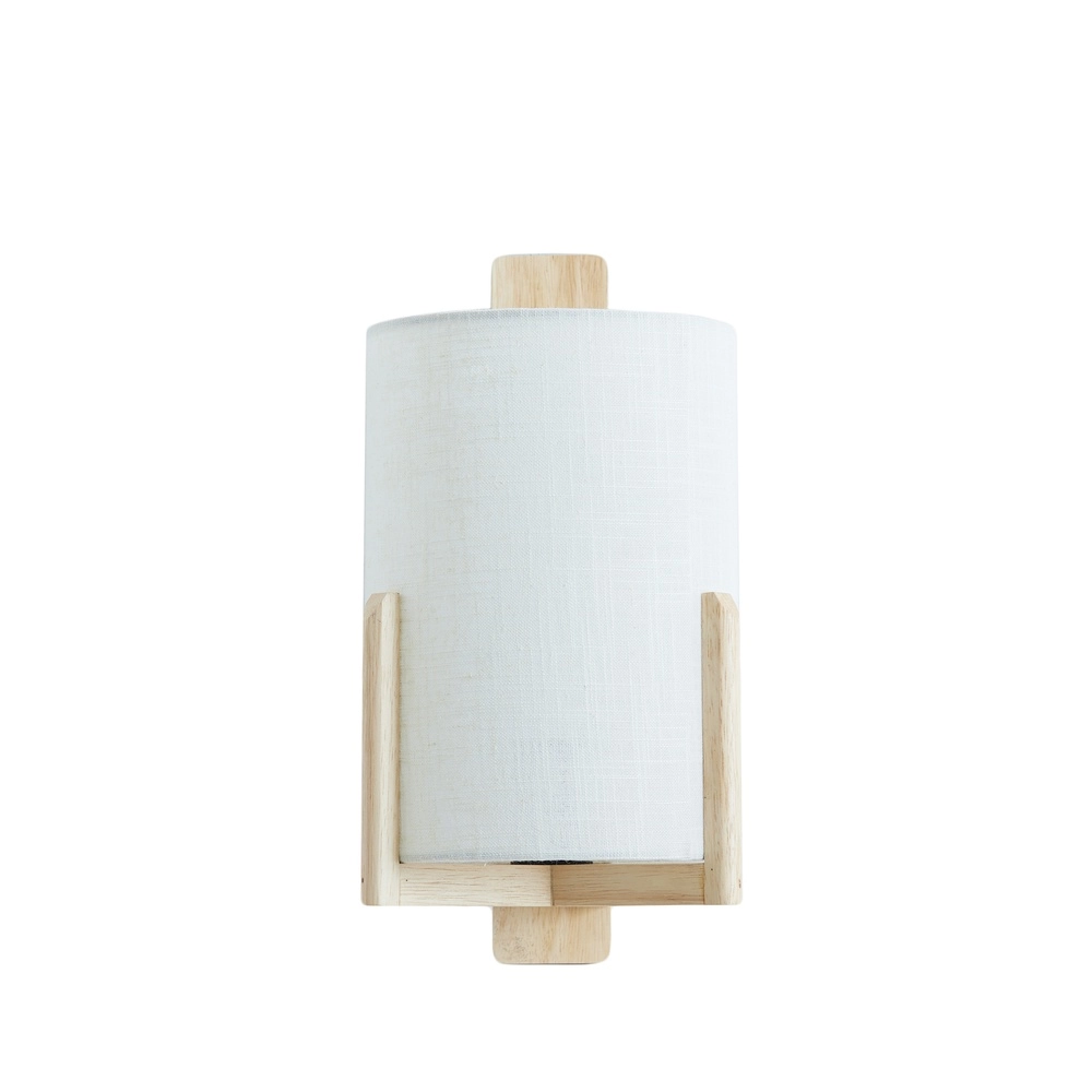 Lampe murale à design danois Litto naturel avec du lin