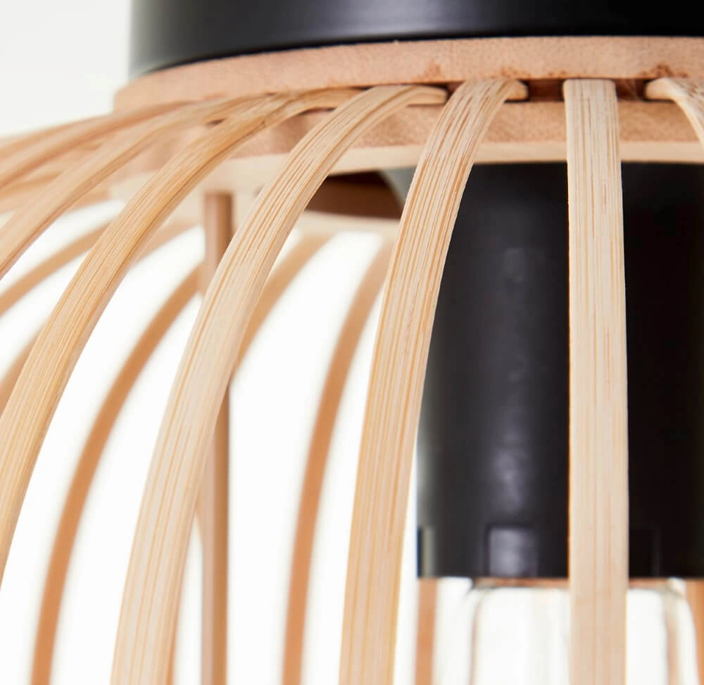 Plafonnier en bois Enca Ø 30 cm Brilliant 4004353428456