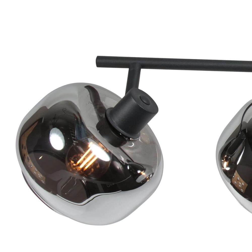 Plafonnier noir Tenebris 4 lumières Steinhauer 8712746178135