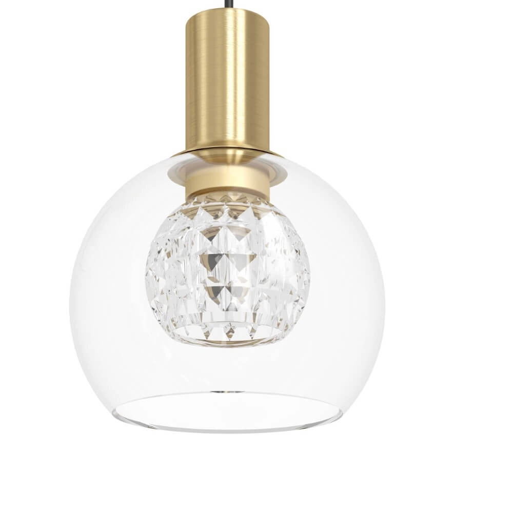 Lampe suspendue noire Terque avec de l'or Stars of Light 9008606274093