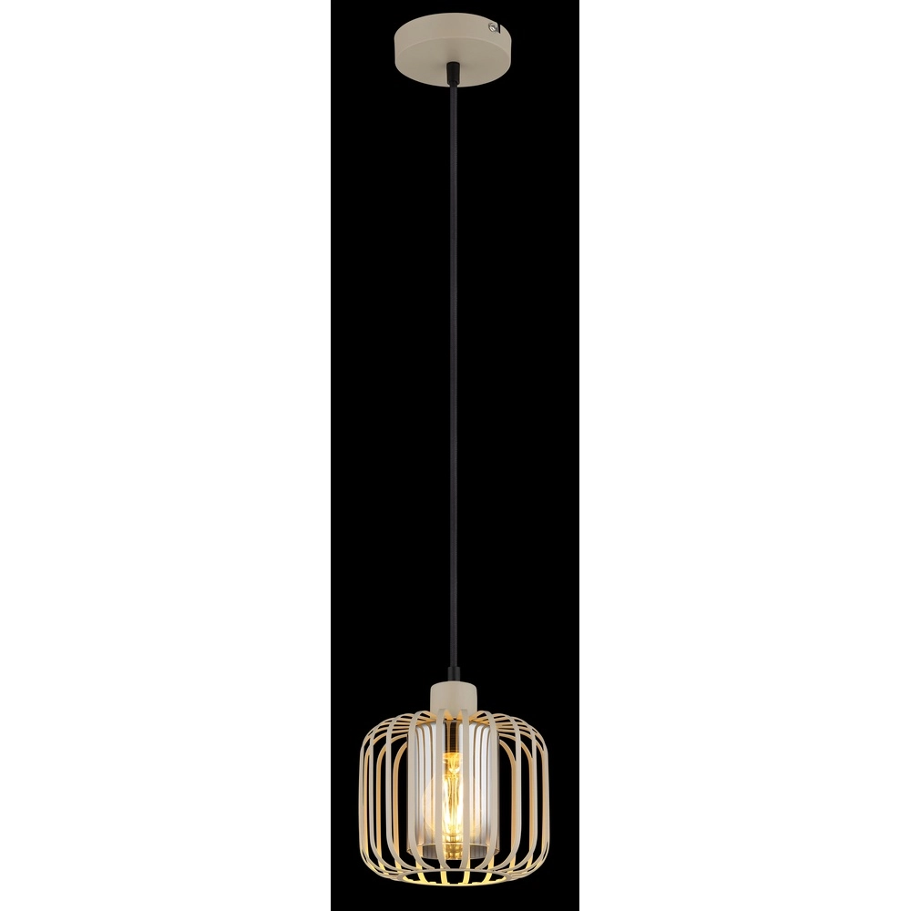 Suspension 1 lumière Alfred brun sable Ø 18cm Globo 9007371525614