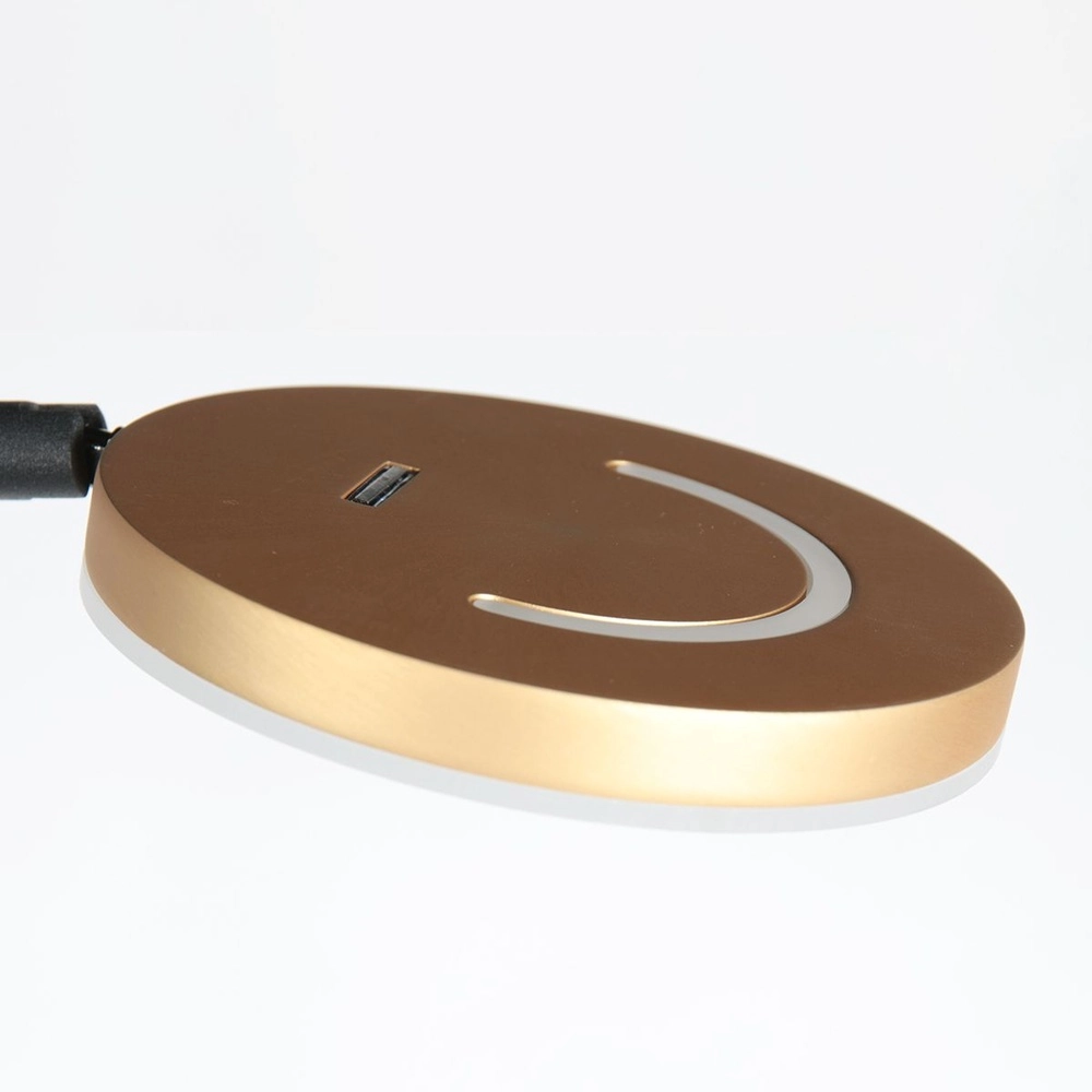 Lampe de lecture design Soleil noir avec capuchon doré Steinhauer 8712746177381