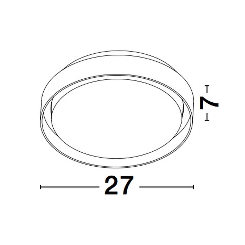 Plafonnier Oliver Ø 27cm blanc Lyora 5212017428165