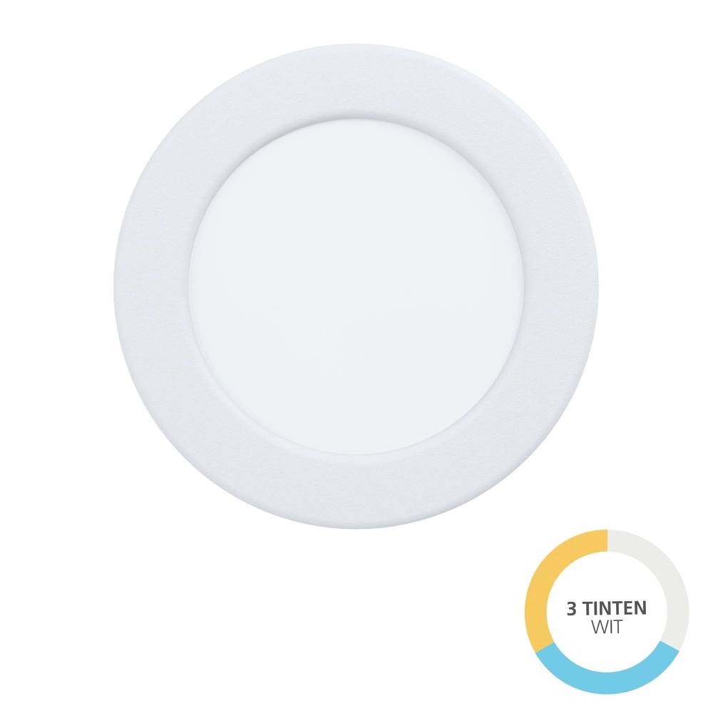 Lampe encastrée IP44 Fueva 6 rond - blanc - Ø 11,9cm