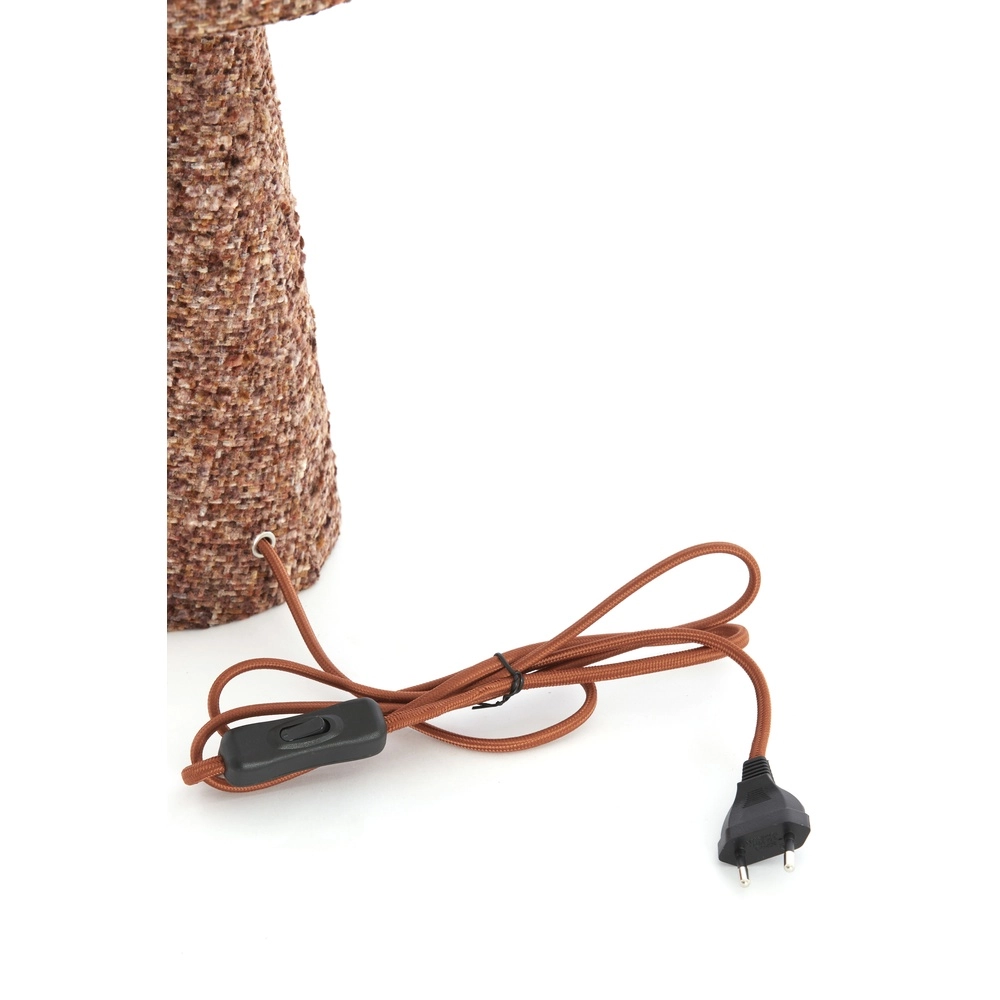 Lampe de table boucle Micky 58 cm - bourgogne Light & Living 8717807834197