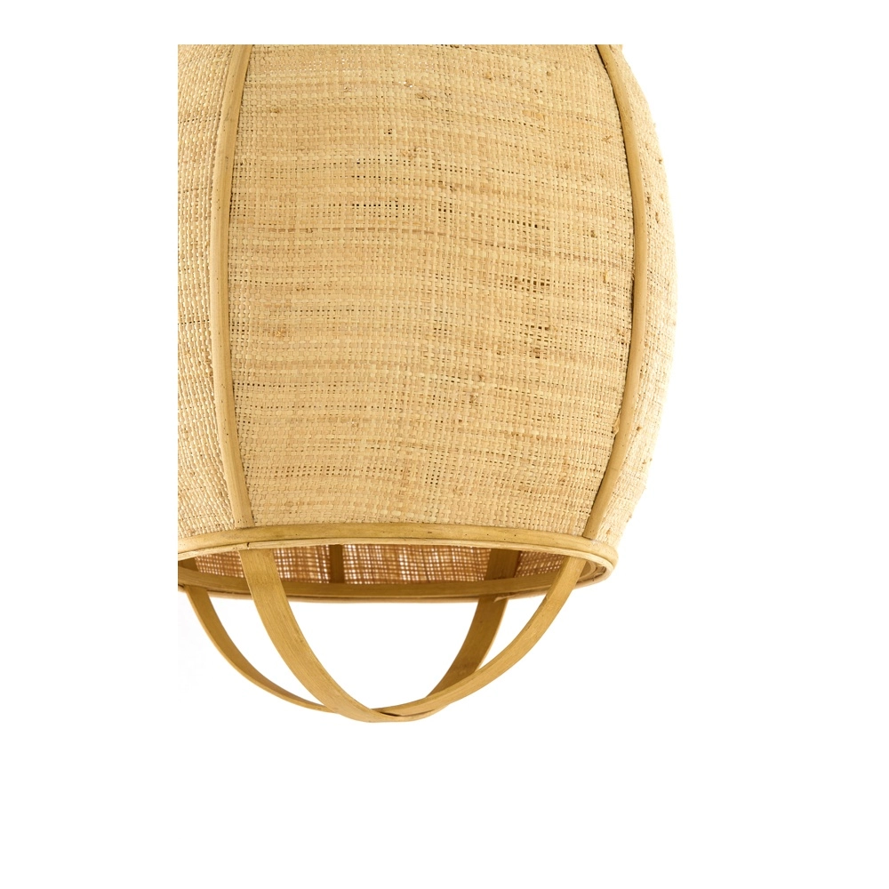 Lampe pendante de campagne Bozona brun clair Ø 38,5 cm Light & Living 8717807843960