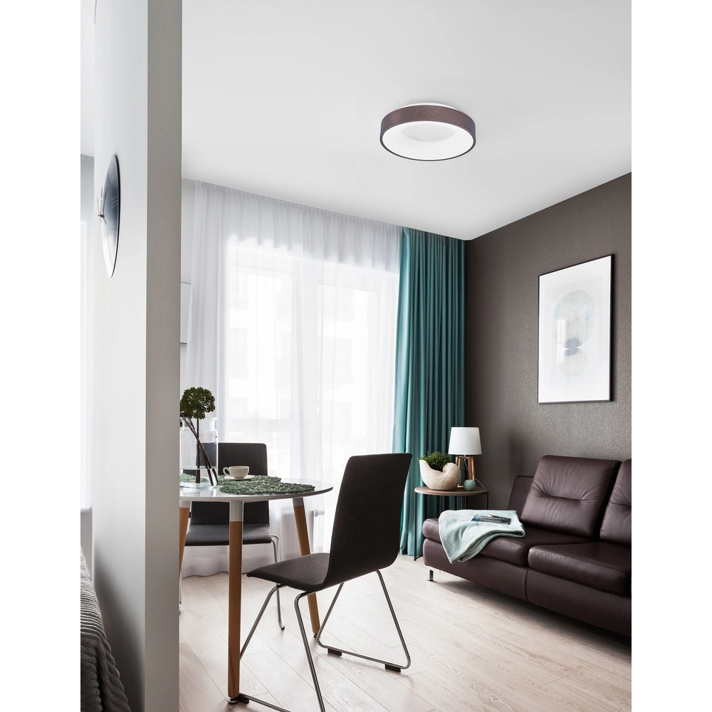 Plafonnier Rando Thin marron café Ø 38cm Lyora 5212017420053