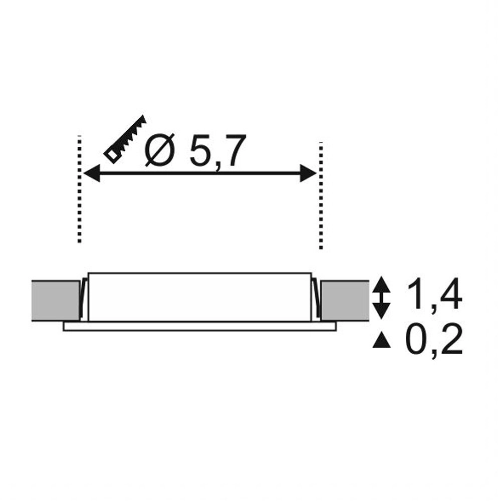 LED downlighter Downlighter DL 126 SLV 4024163168809