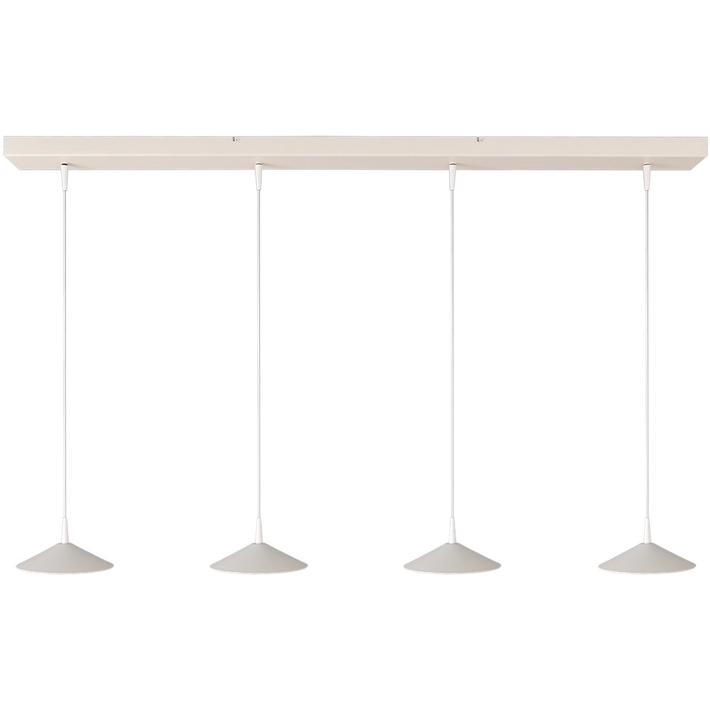 Lampe suspendue à 4 lumières Ceppo blanc Ø 18cm