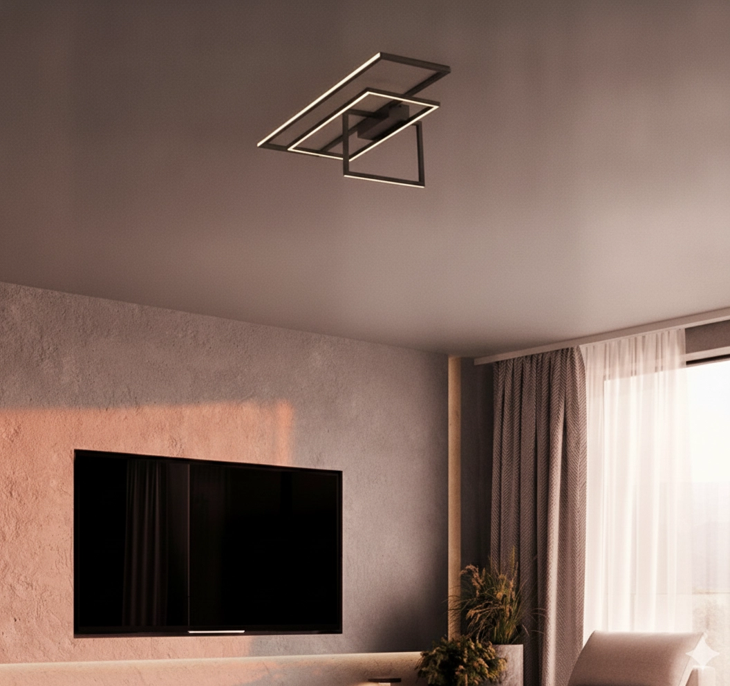Plafonnier Clea noir 92cm