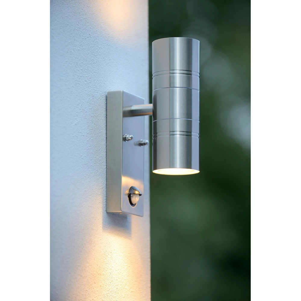Projecteur mural Arne-Led Ir Chrome haut et bas avec capteur