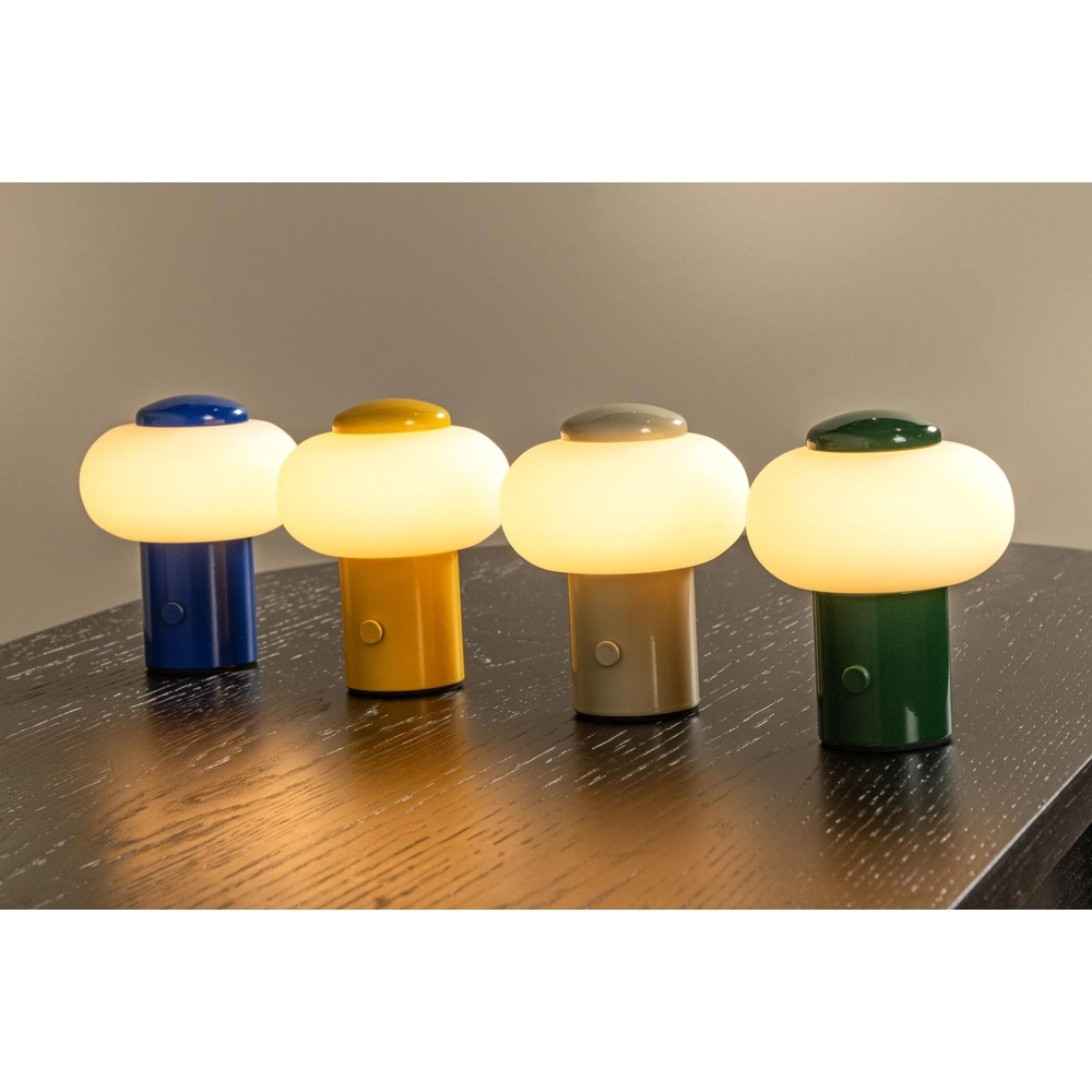 Lampe de table rechargeable Gustav brun sable Lucide 5411212442079