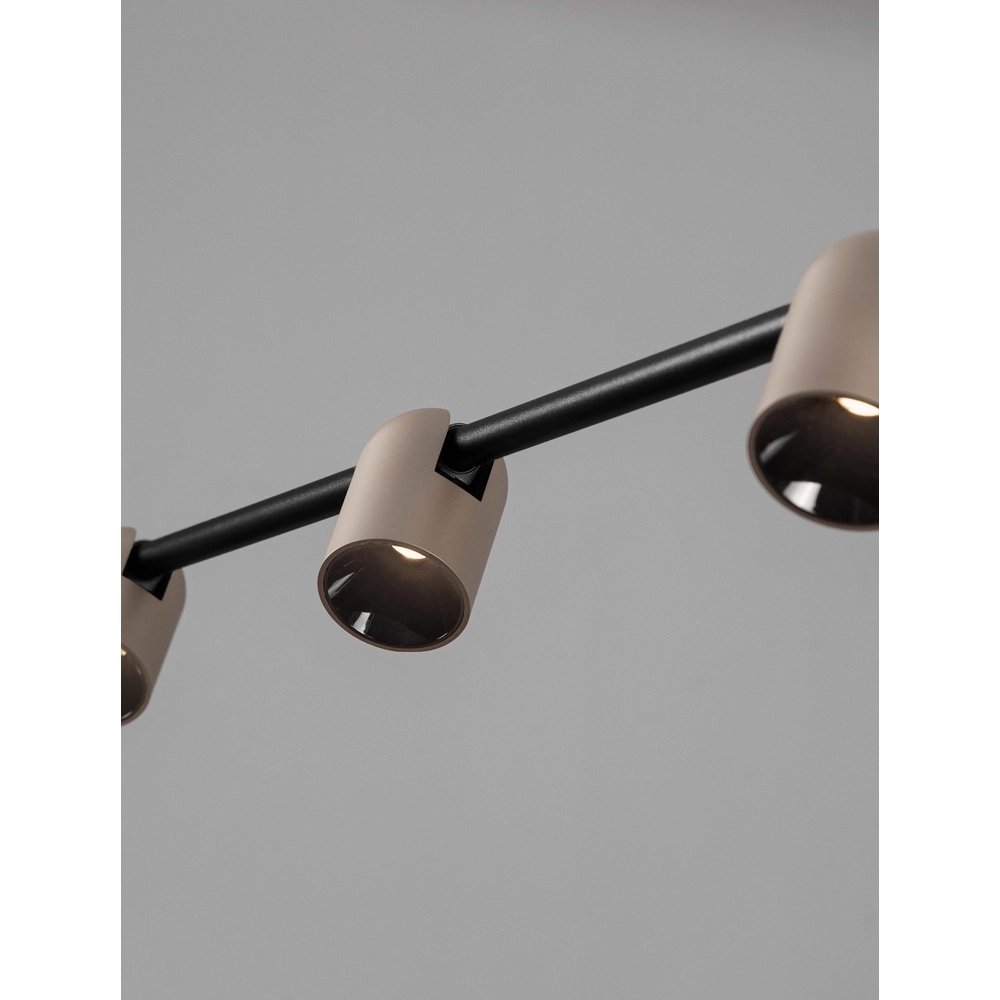 Suspension Sirmos Noir avec brun moka Lyora 5212017461889