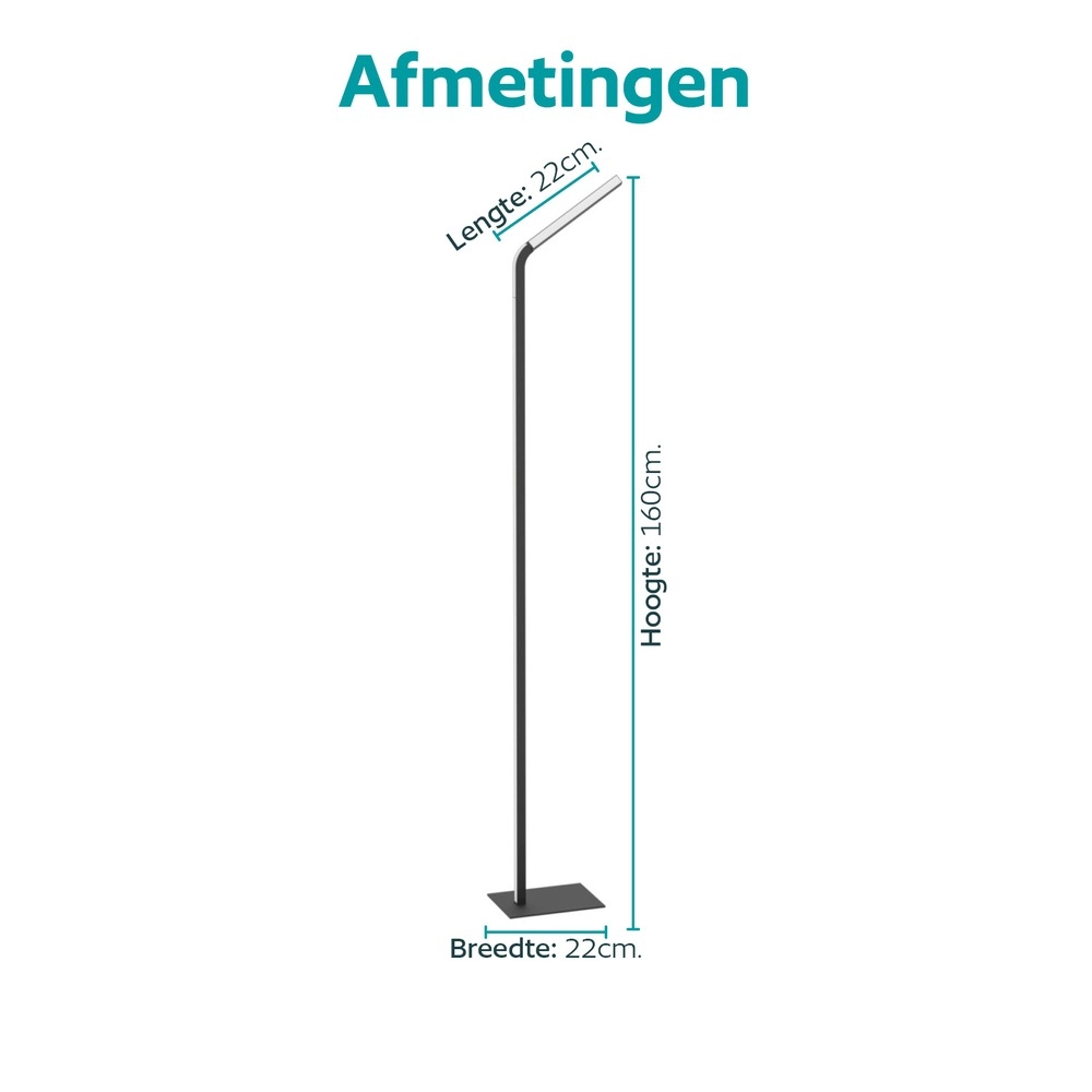 Lampadaire de conception Mirante Noir Eglo 9008606392407