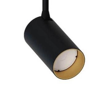 Noir avec spot en saillie doré Mono Long Lyora 5903139767491