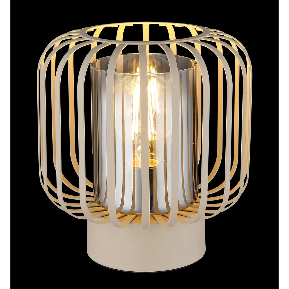 Lampe de table Alfred brun sable Ø 18cm Globo 9007371522613