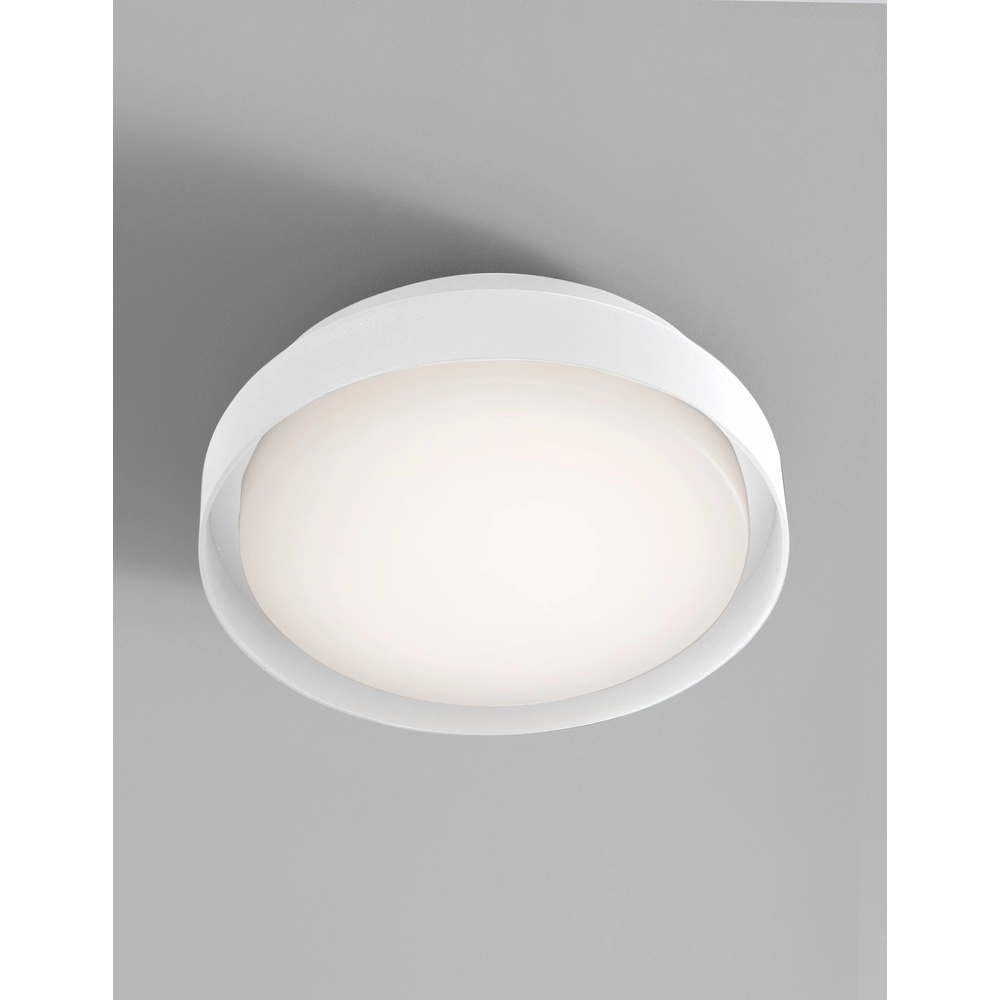Plafonnier Oliver Ø 27cm blanc