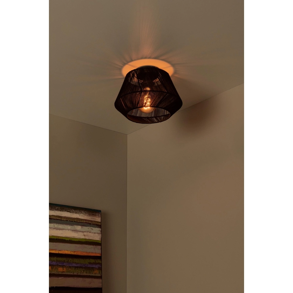 Lampe de plafond Jessica Ø 30cm noir Lucide 5411212106131