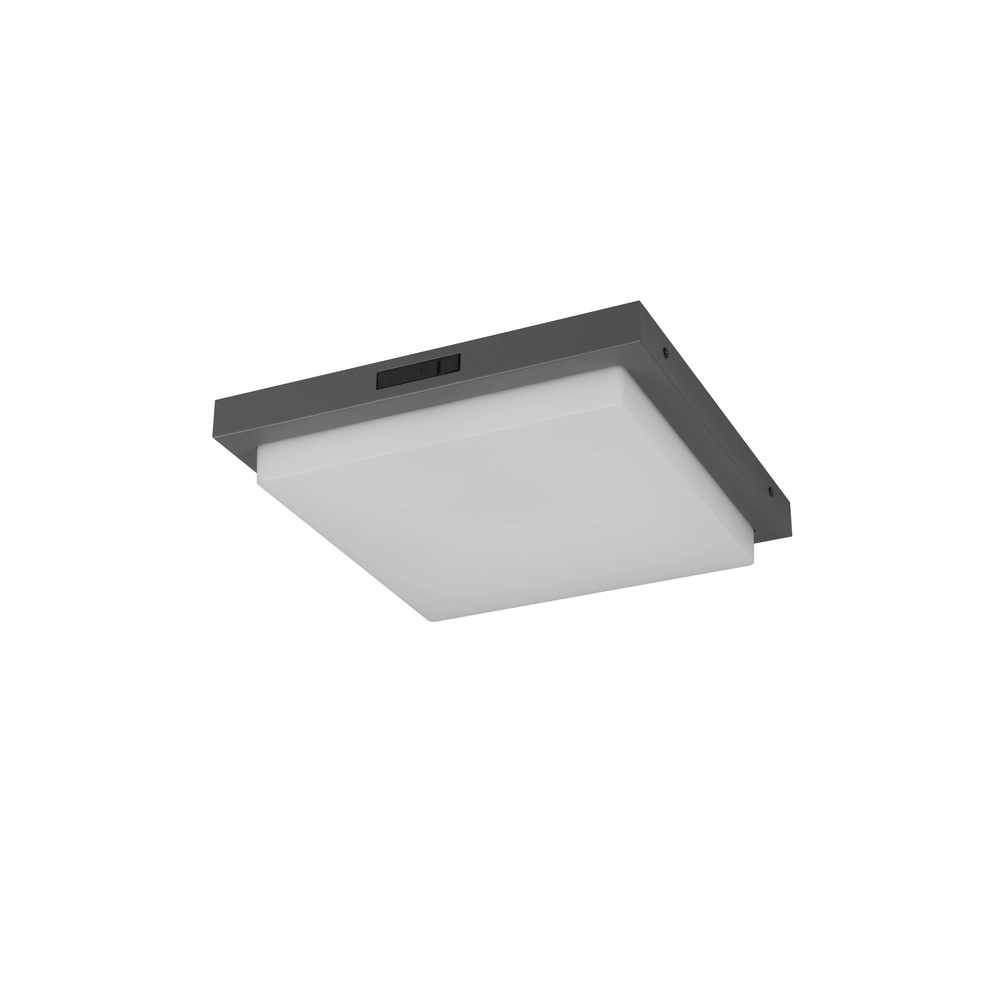 Plafonnier Bermejo carré anthracite Trio 4017807648355