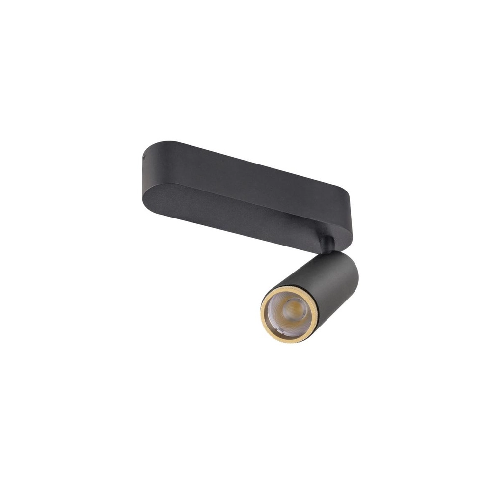 Spot monté en surface Grip! M noir avec or 3000K SLV 4024163304658