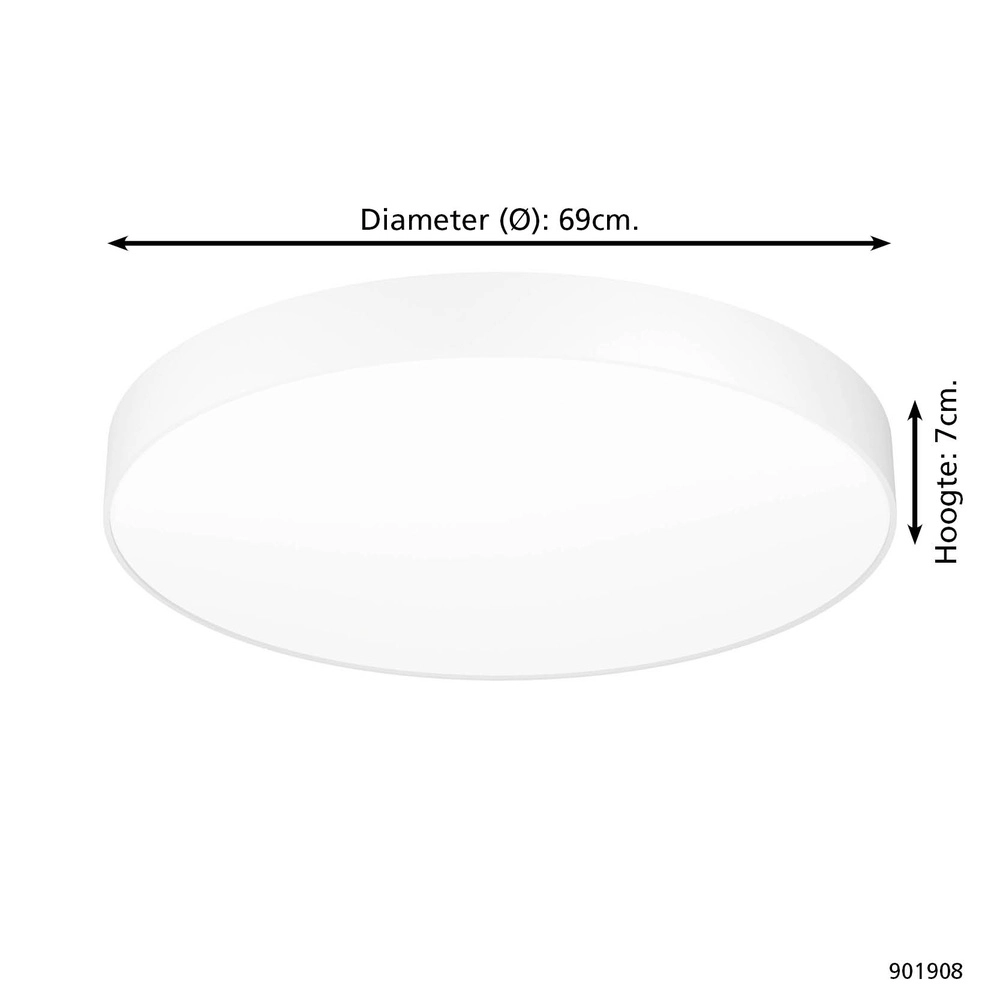Plafonnier design Gallizzi-Z smart blanc Ø 69cm Eglo 9008606358212