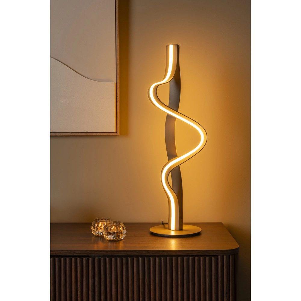 Lampe de table Lambada Boucle de champagne Premium by Lucide 5411212520920