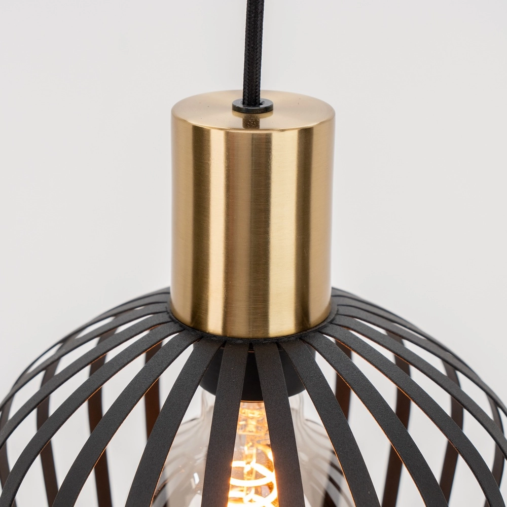 Lampe suspendue Empoli noir avec or - Ø 20cm Eglo 9008606299881