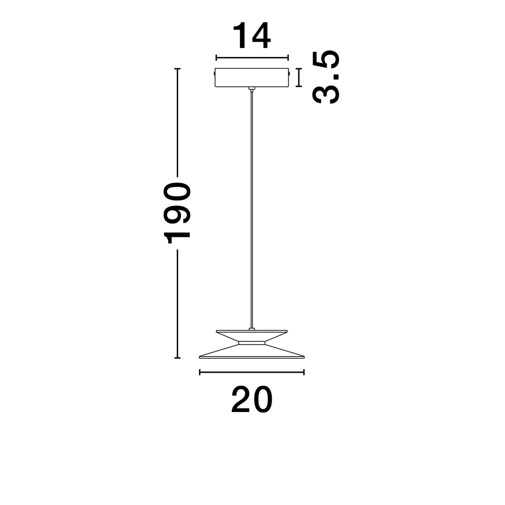 Suspension design Morfi Simple, Noir Lyora 5212017458469