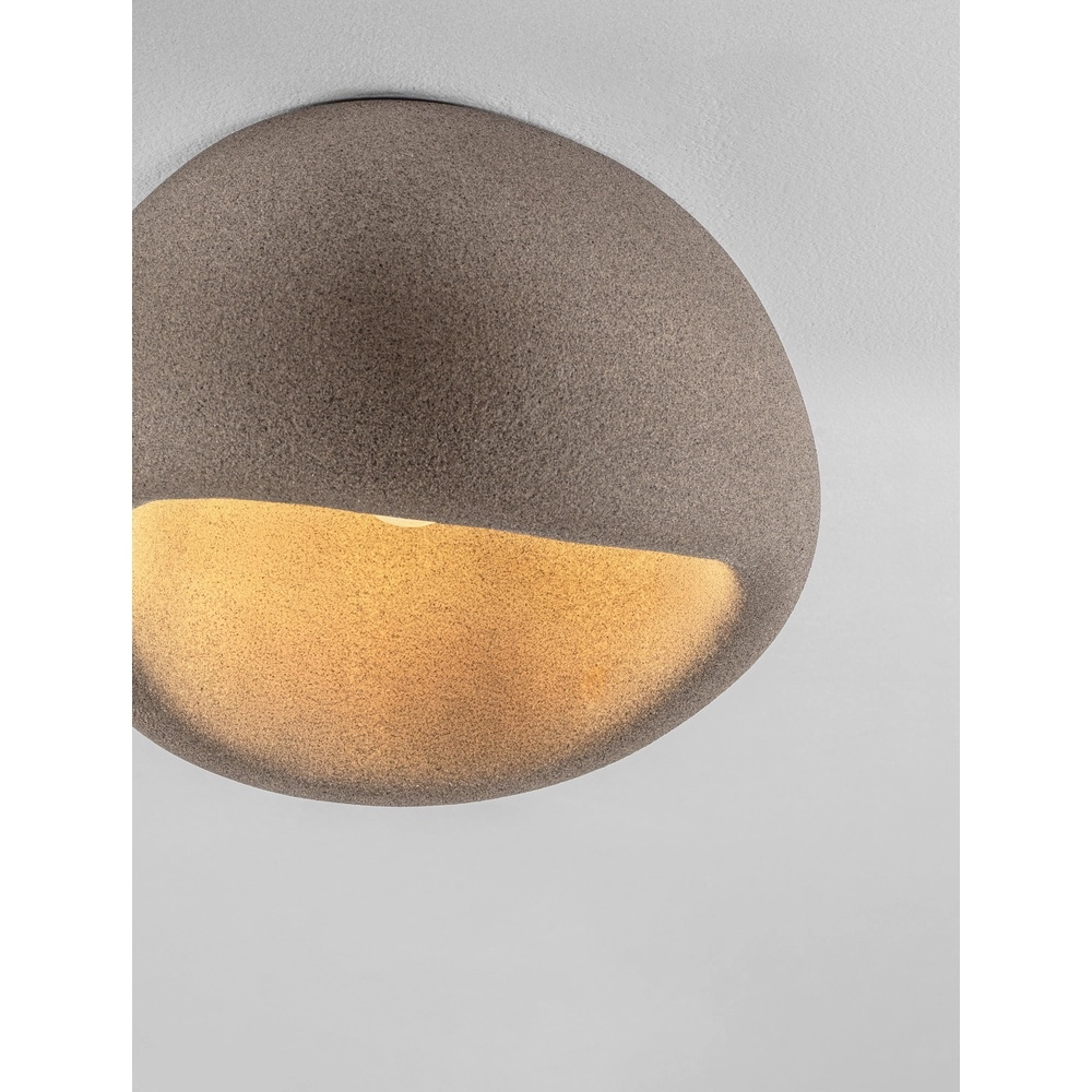 Plafonnier naturel Aere marron 50cm Lyora 5212017476784