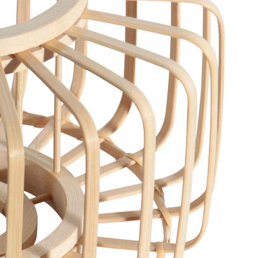 Lampadaire en bambou Sparkled Light avec noir Steinhauer 8712746176803