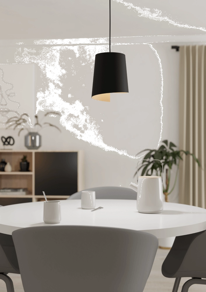 Lampe suspendue noire Bolivia Ø 18 cm Eglo 9008606243853