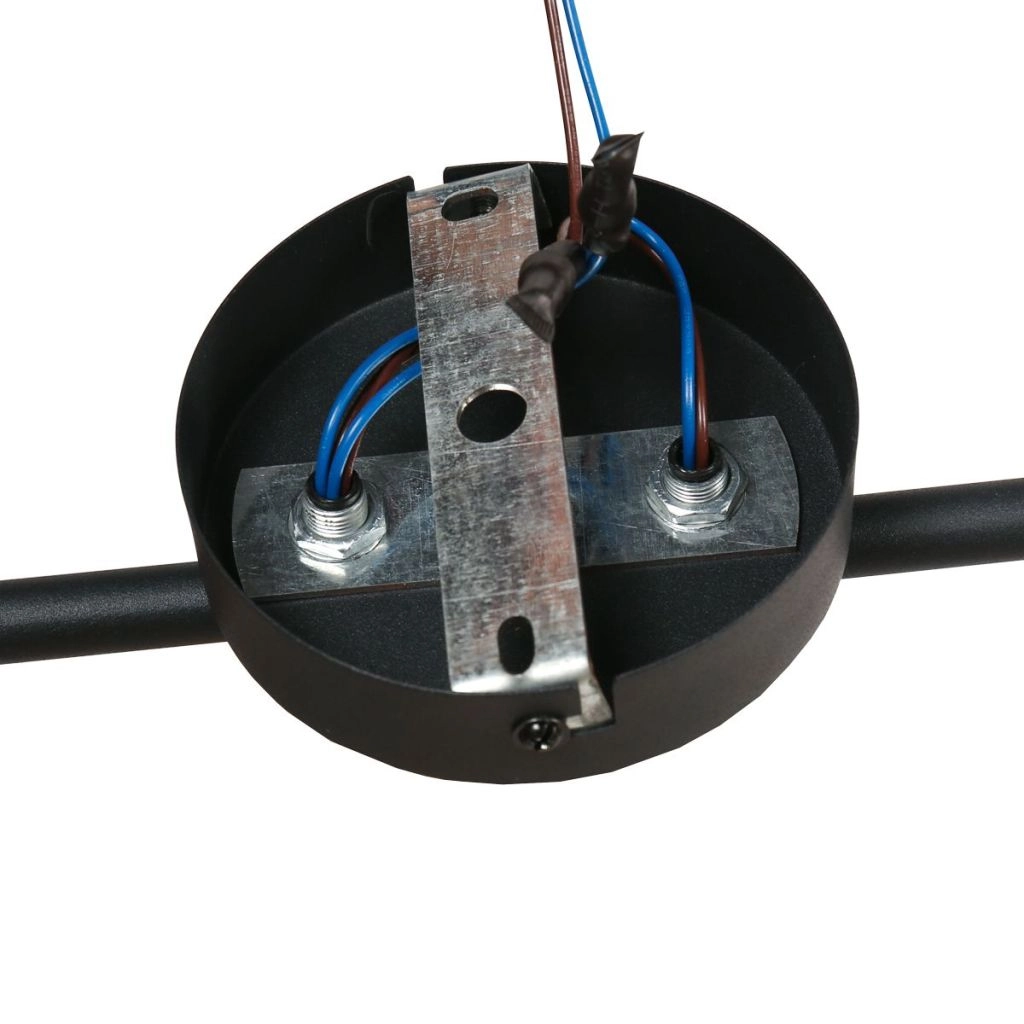 Lampe de plafond à 4 lumières Sumba avec des lunettes en bambou de 12 cm Steinhauer 8712746182842