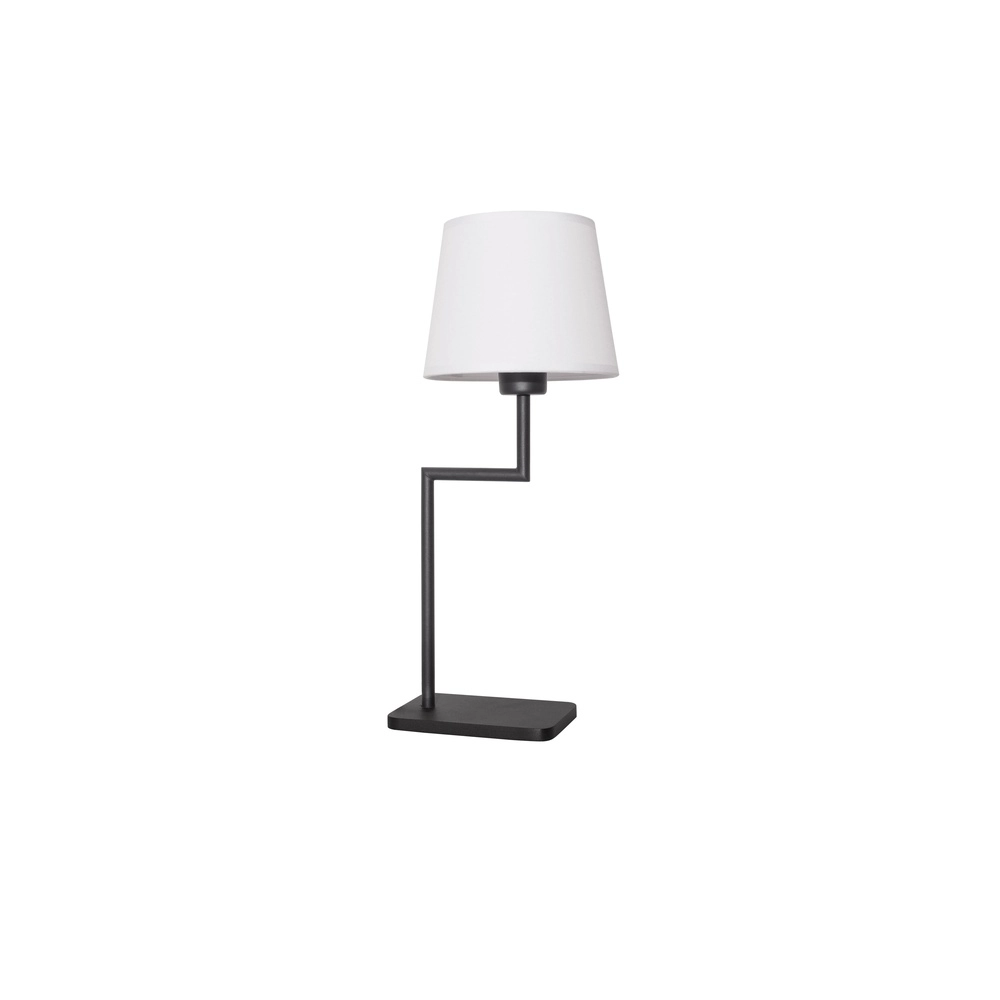 Lampe de table Savona noir avec capuche blanche Lyora 5212017430182