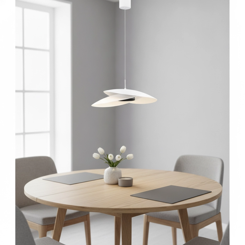 Suspension Olea design blanc Ø 48cm