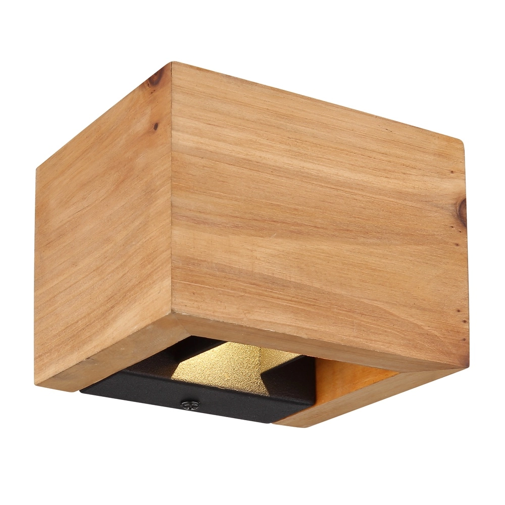Lampe murale en bois Alina Haut et bas
