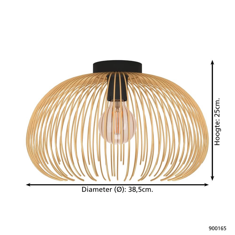 Plafonnier doré Venezuela Ø 38,5 cm Eglo 9008606242771