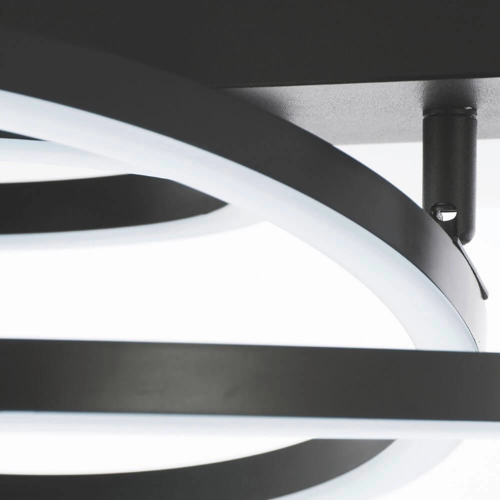 Plafonnier à intensité variable Pedley noir Brilliant 4004353442094