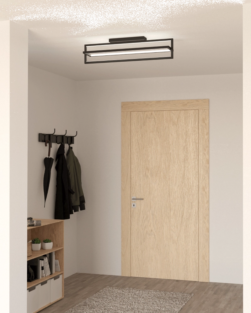 Plafonnier LED Siberia noir Eglo 9008606244041