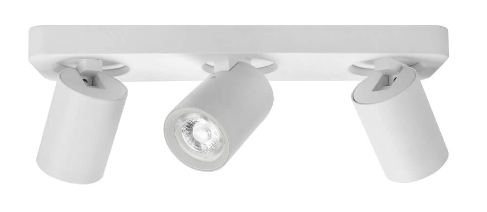 Spot triple en saillie Oliver blanc mat