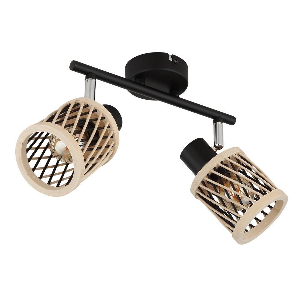 Lampe murale Mali 2-noir clair avec capuchons Globo 9007371531714
